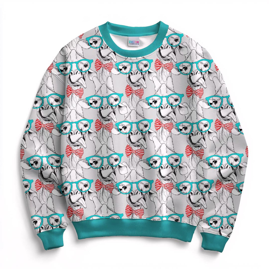 Giraffes with Bows Fabric