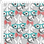 Giraffes with Bows Fabric