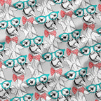 Giraffes with Bows Fabric