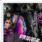 Glitched Grunge Fabric