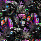 Glitched Grunge Fabric
