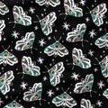 Glitched Moths Fabric