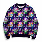 Glitched Planets Fabric
