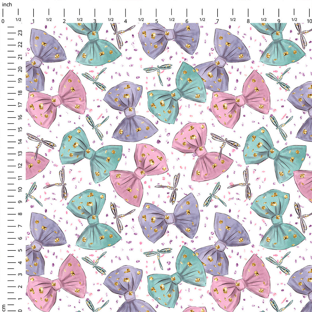 Glitter Bows Fabric