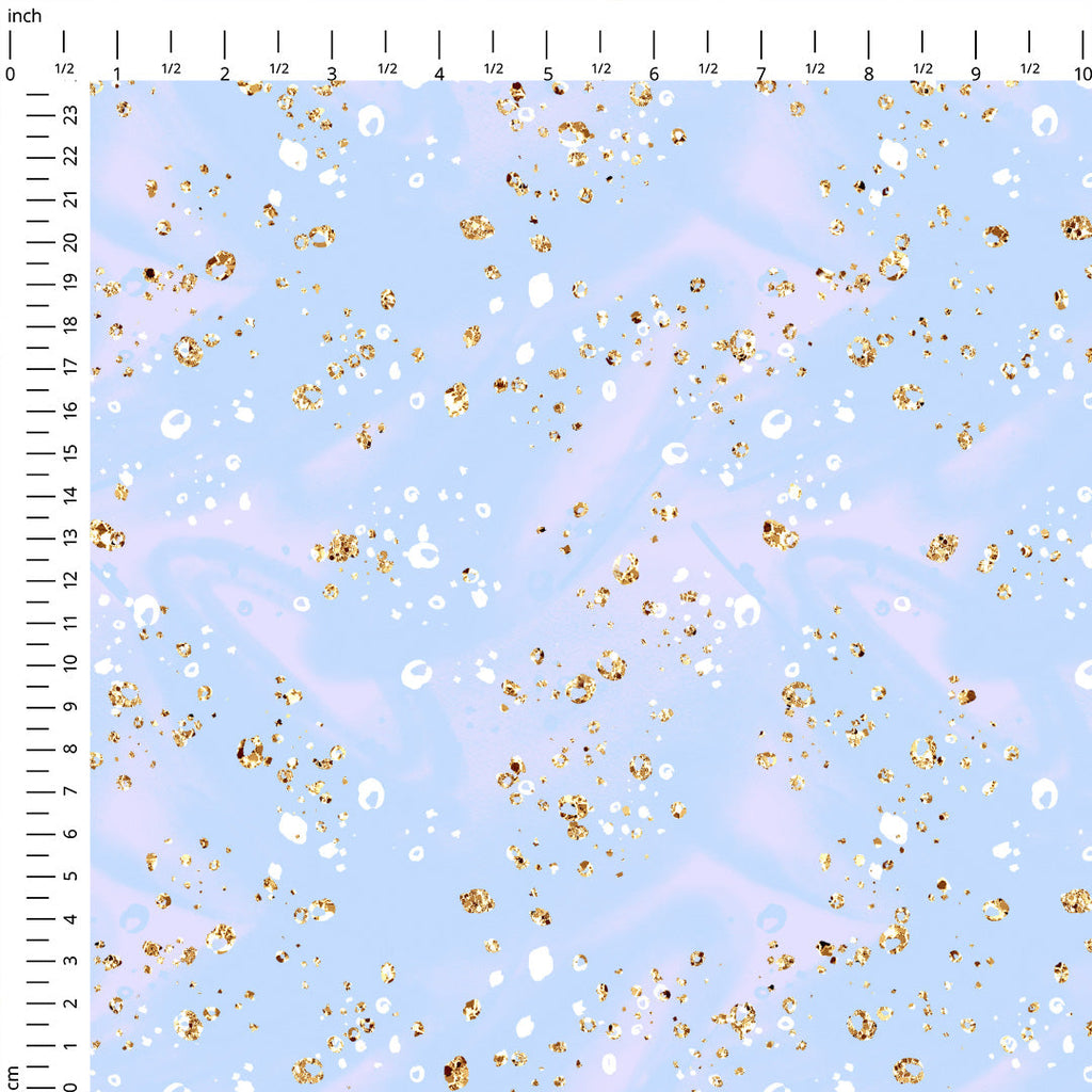 Glitter Dream Blue Fabric