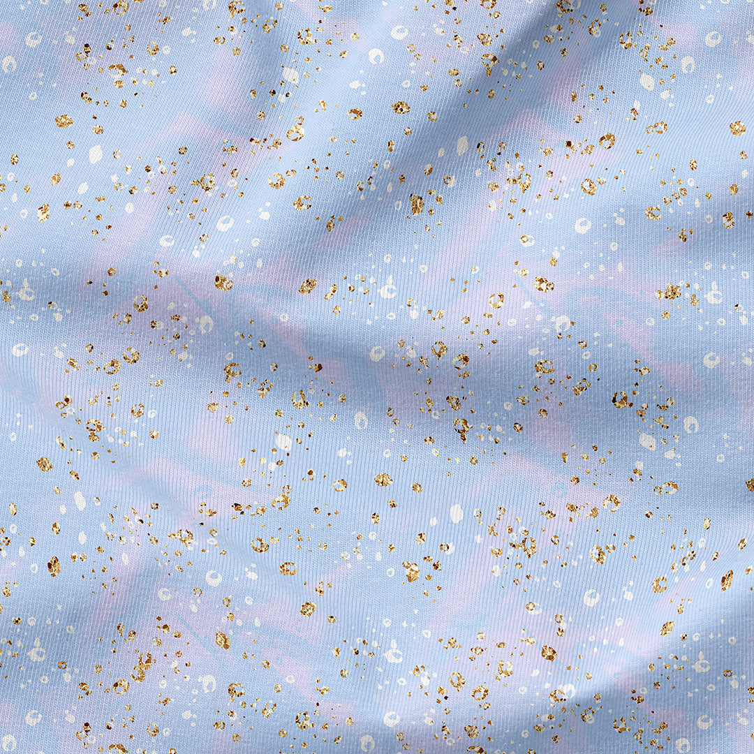 Glitter Dream Blue Fabric