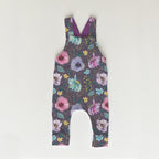 Glitter Floral Purple Fabric