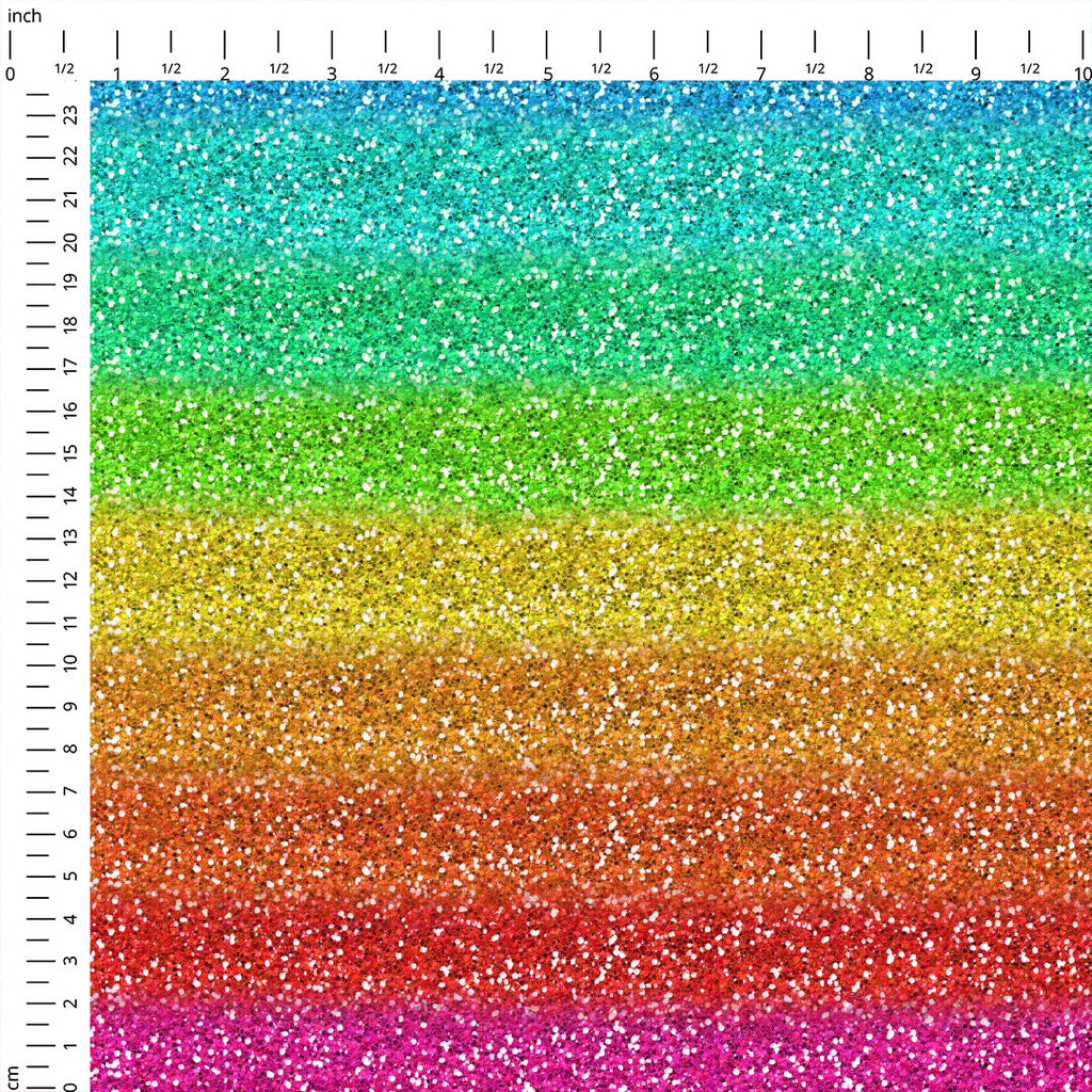 Glitter Rainbow Fabric