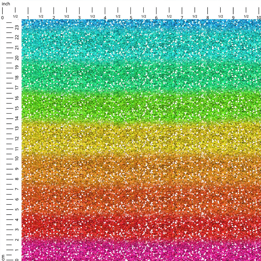 Glitter Rainbow Fabric