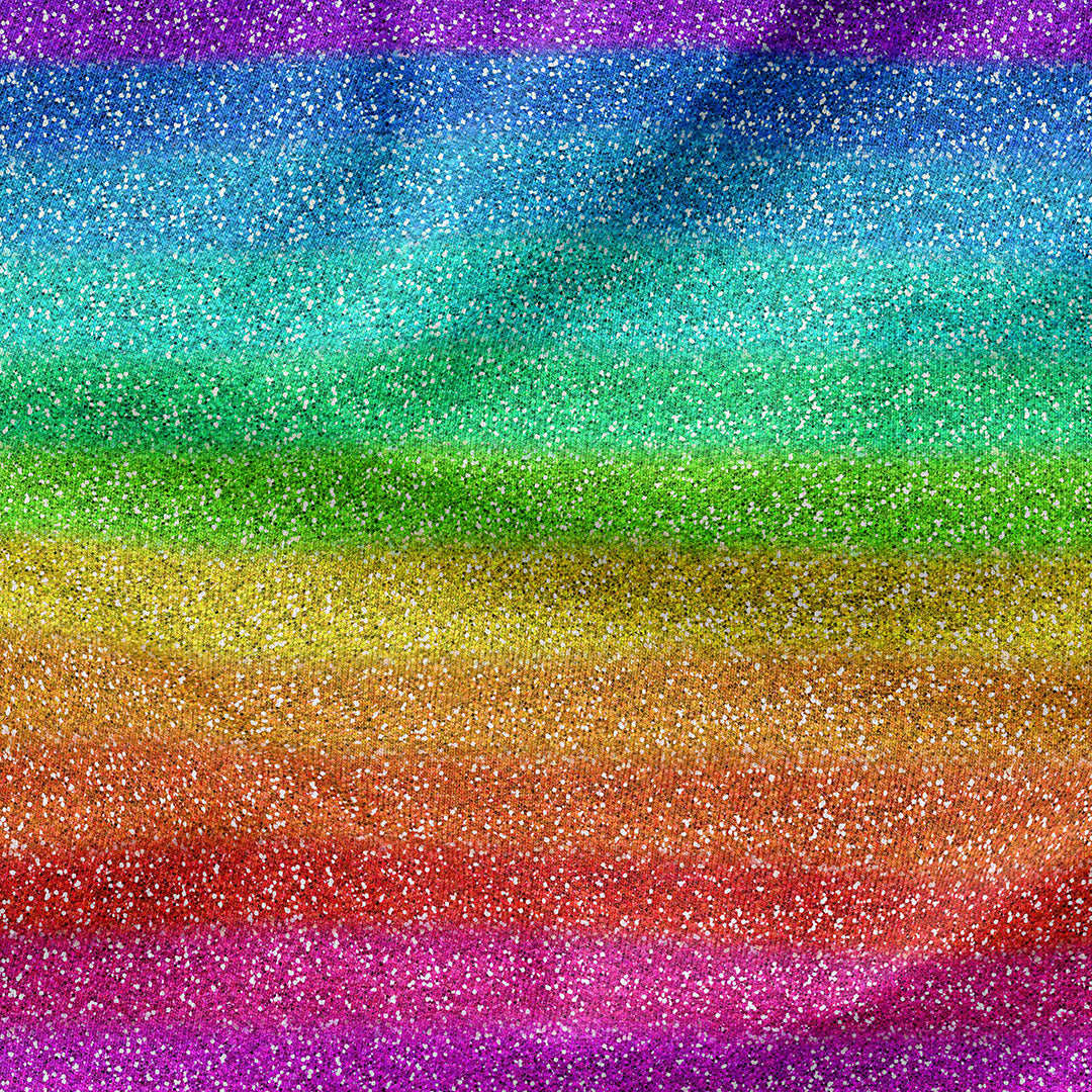 Glitter Rainbow Fabric – Custom Fabrics UK