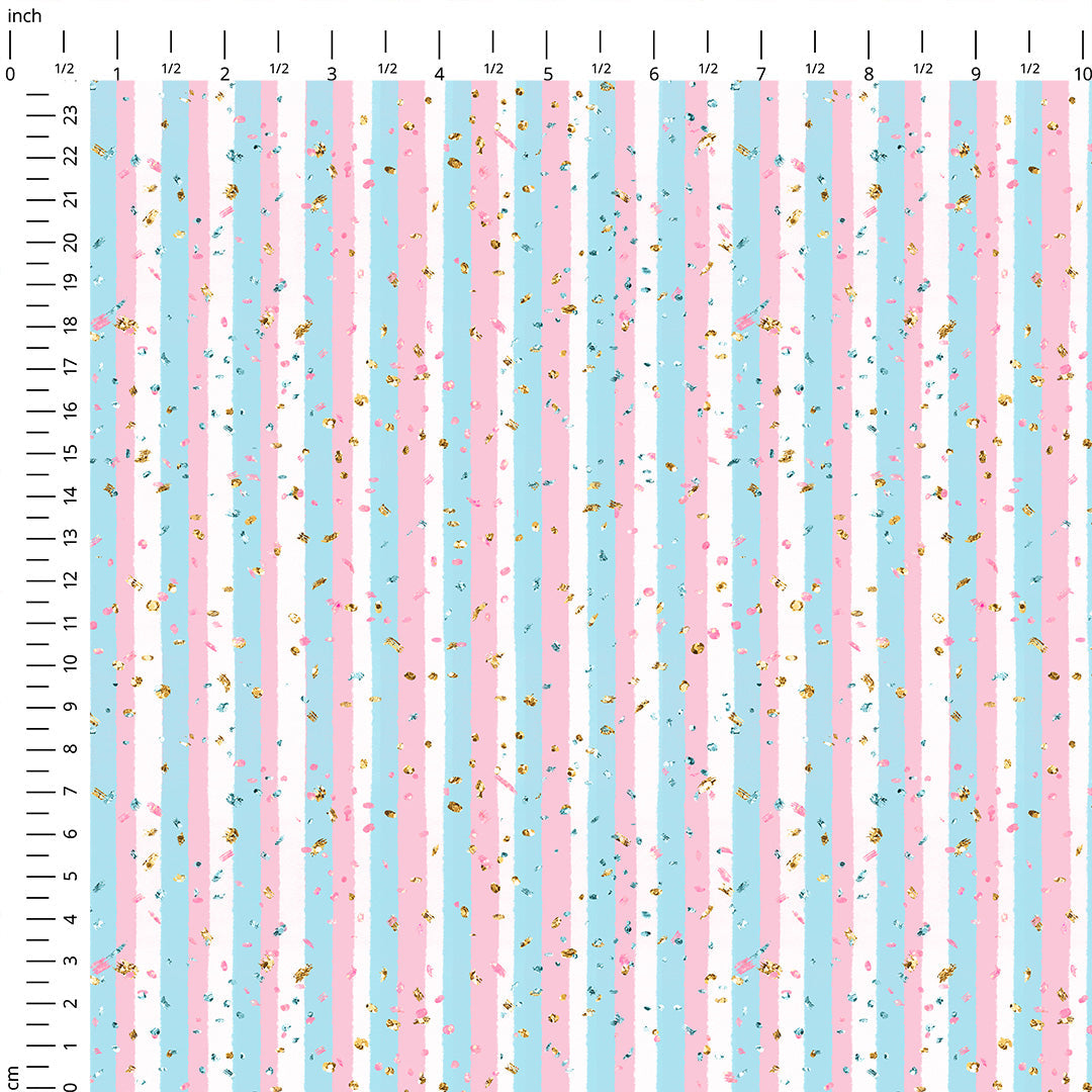 Glitter Stripes Fabric