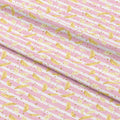 Glitter Stripped Feathers Fabric