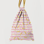 Glitter Stripped Feathers Fabric