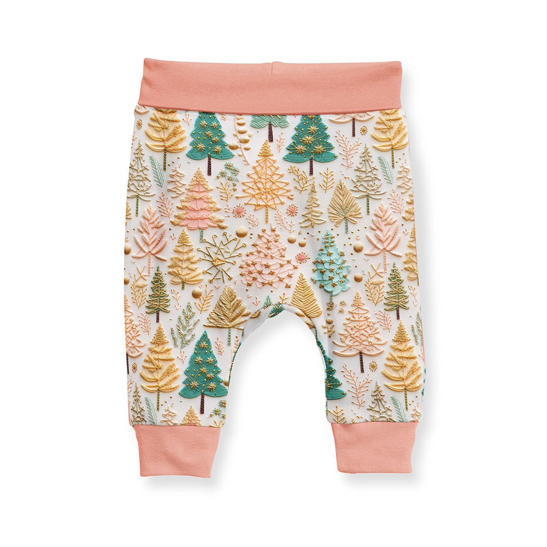 Glitter Trees Embroidery Fabric