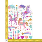 Glitter Unicorns A4 Mix Set Iron on fabric heat transfer DTF-160