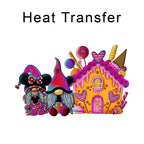 Gnomies Gingerbread House Iron on Fabric Heat Transfer DTF-209
