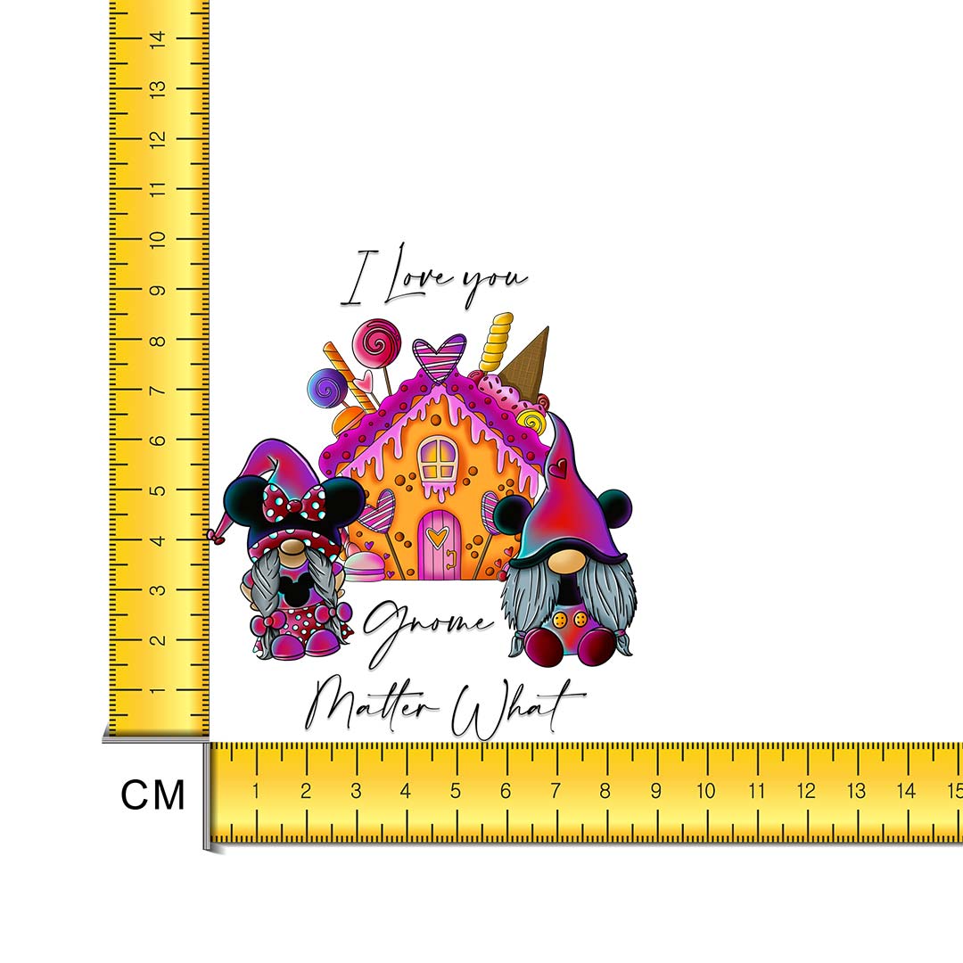 Gnomies Love Iron on Fabric Heat Transfer DTF-210