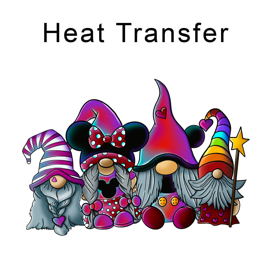 Gnomies Wonderland Iron on Fabric Heat Transfer DTF-206