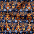 Gold Garden Ikat Fabric