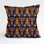Gold Garden Ikat Fabric