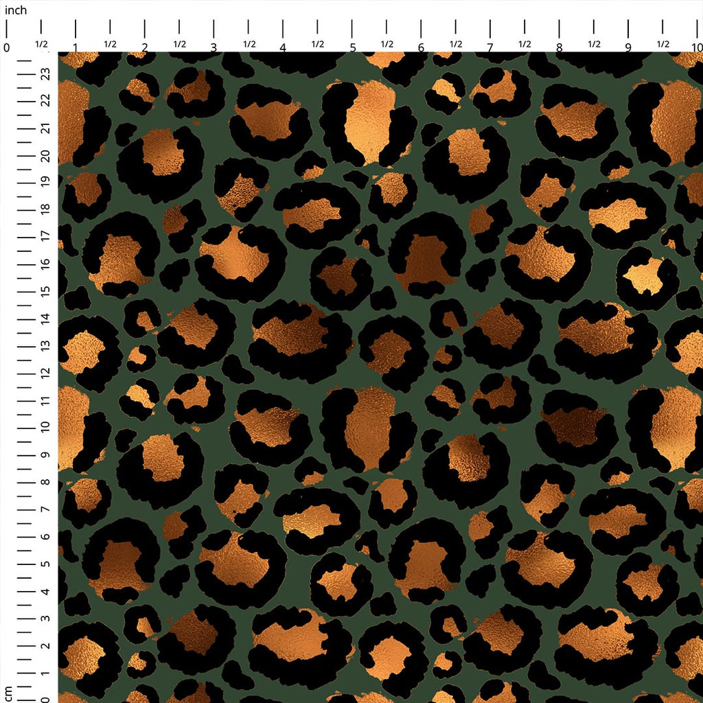 Leopard Green Fabric