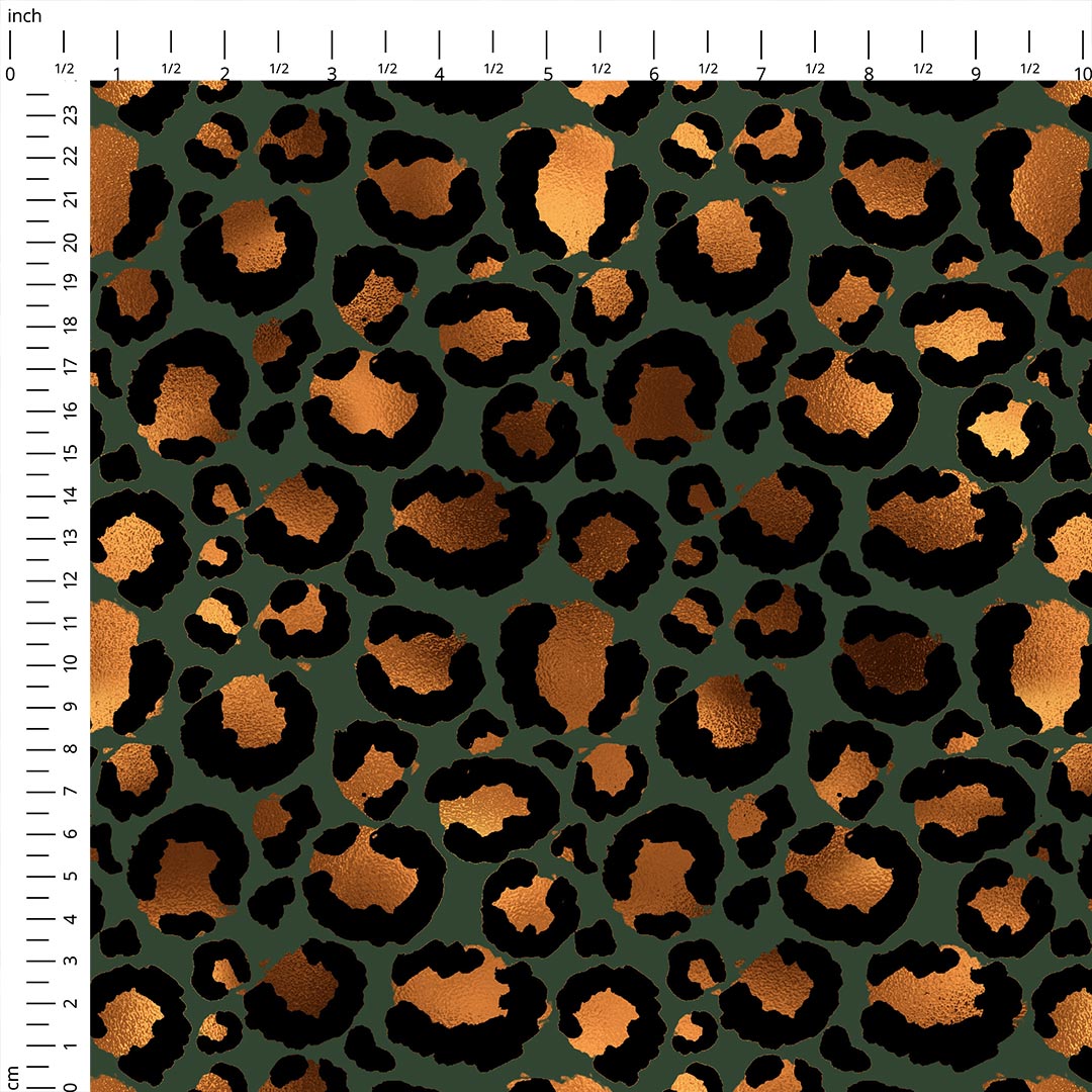 Leopard Green Fabric