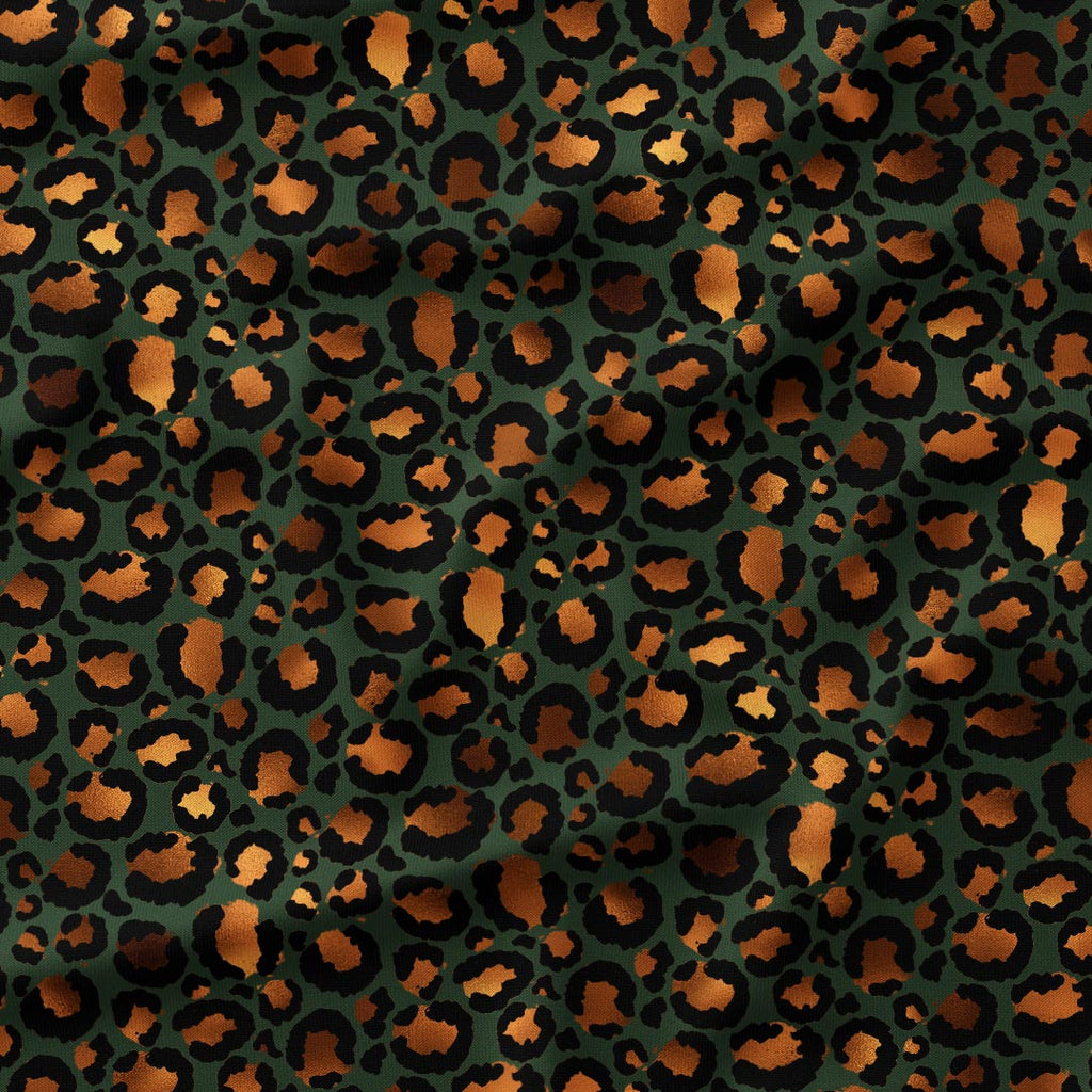 Leopard Green Fabric