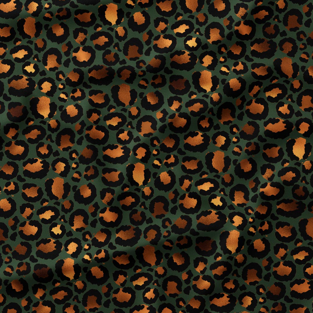Leopard Green Fabric