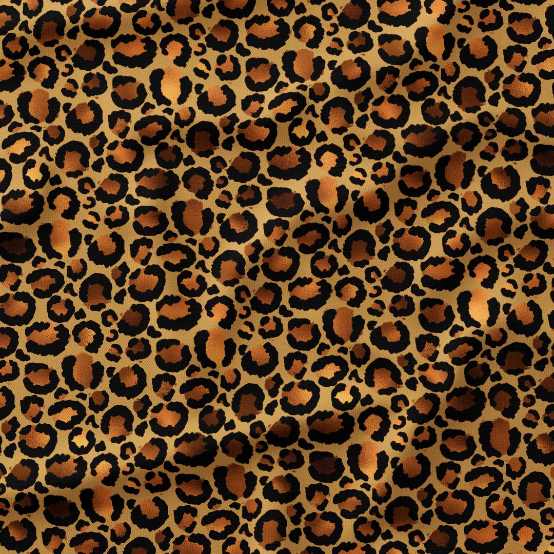 Leopard Mustard Fabric