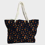 Leopard Navy Fabric