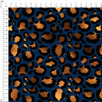 Leopard Navy Fabric