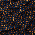Leopard Navy Fabric