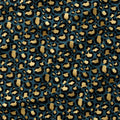 Leopard Teal Fabric