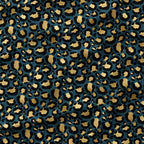 Leopard Teal Fabric