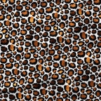 Golden Leopard White Fabric