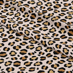 Gold and Nude Leopard Fabric