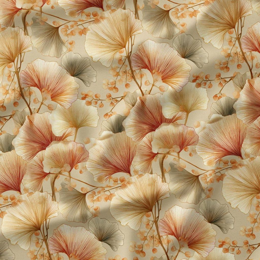 Golden Ginkgo Fabric