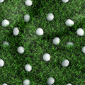 Golf Balls on Grass Fabric