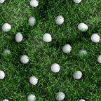 Golf Balls on Grass Fabric