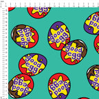 Good Egg Teal Fabric