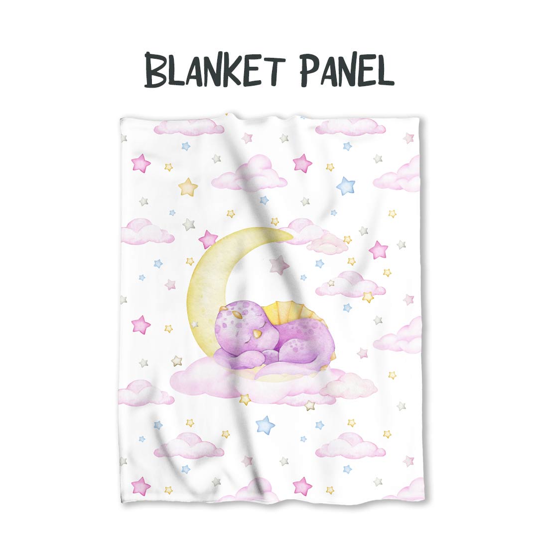 Good Night Dragon Fabric Blanket Panel BP-13