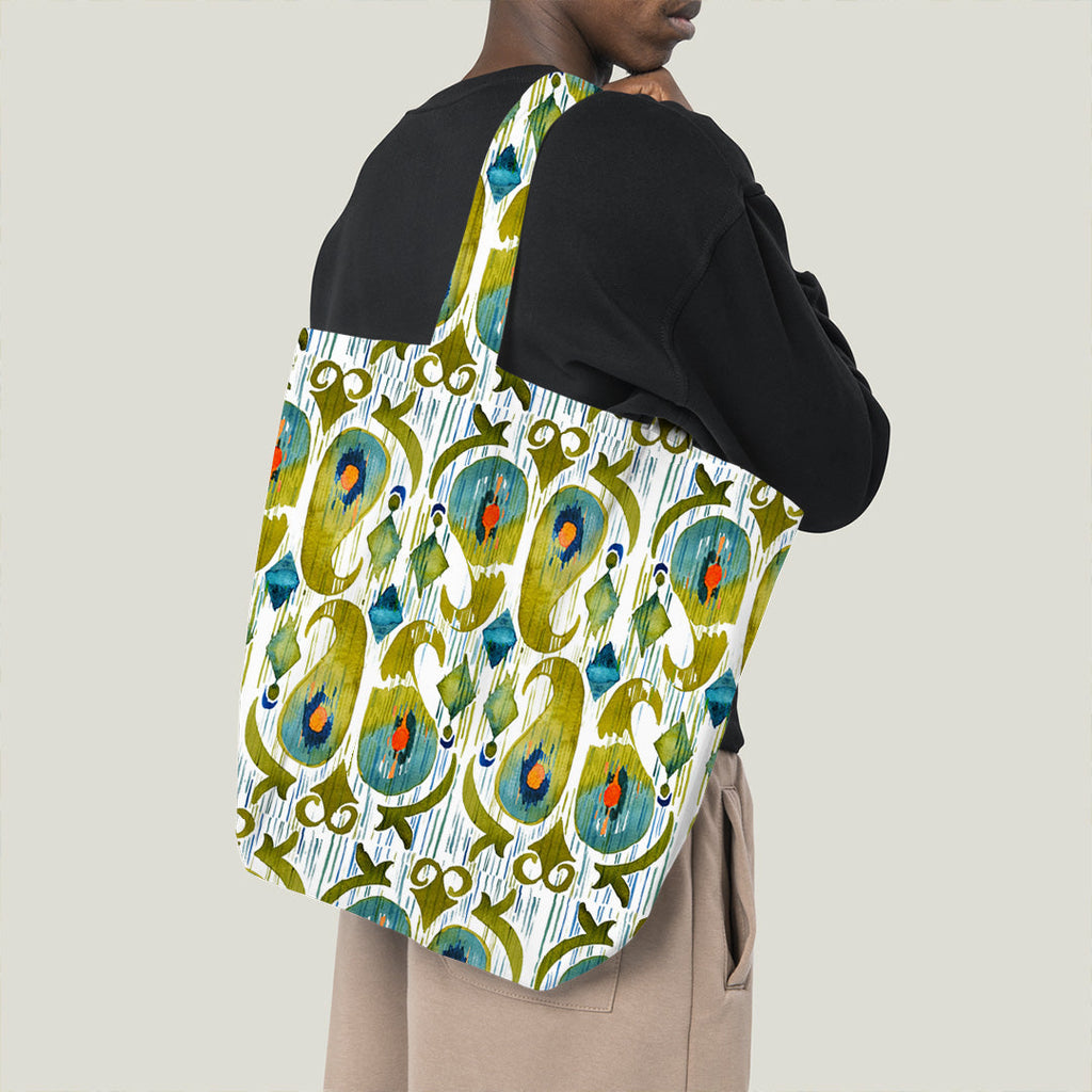 Green Ikat Fabric