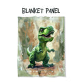 Green T-Rex Fabric Blanket Panel BP-42