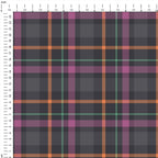 Grey and Heather Plaid Fabric 1198
