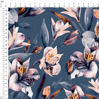 Grey Lily Fabric