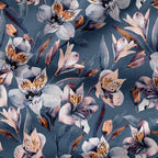Grey Lily Fabric
