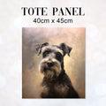 TOTE Grey Schnauzer Fabric Bag Panel