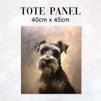 TOTE Grey Schnauzer Fabric Bag Panel