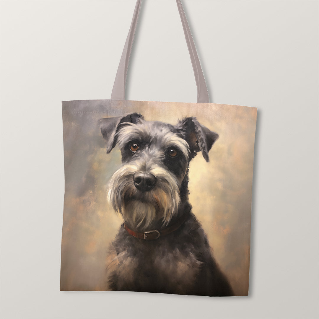 TOTE Grey Schnauzer Fabric Bag Panel