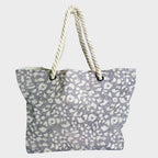 Grey Sketchy Leopard Fabric